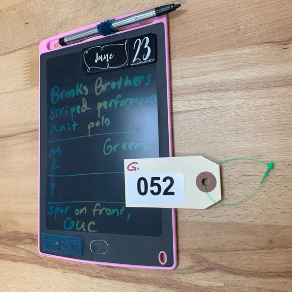 Brooks Brothers Polo Shirt Mens L Large Green Striped Performance Knit Cotton * - Picture 9 of 10